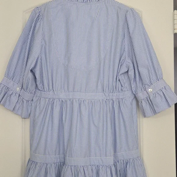Gretchen Scott Designs Blue And White Striped Dress. Great Condition! - Picture 5 of 11